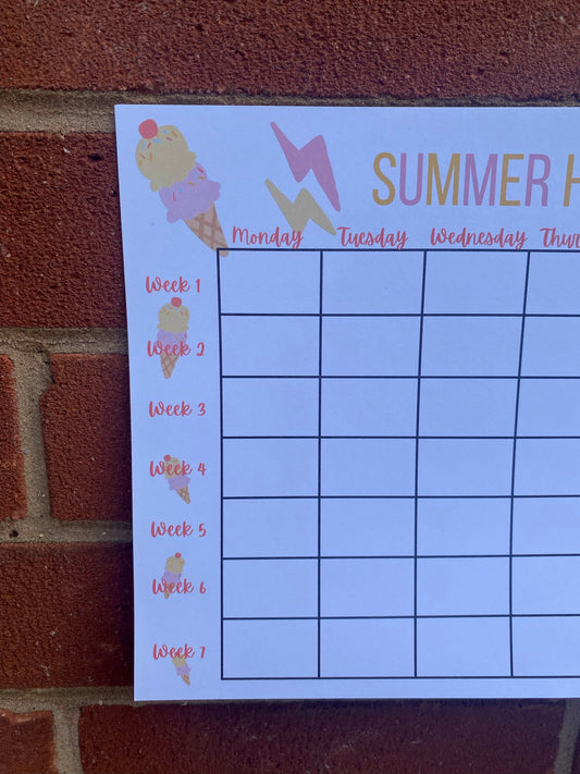 DIGITAL SUMMER HOLIDAY Planner & Tracker - Summer holidays