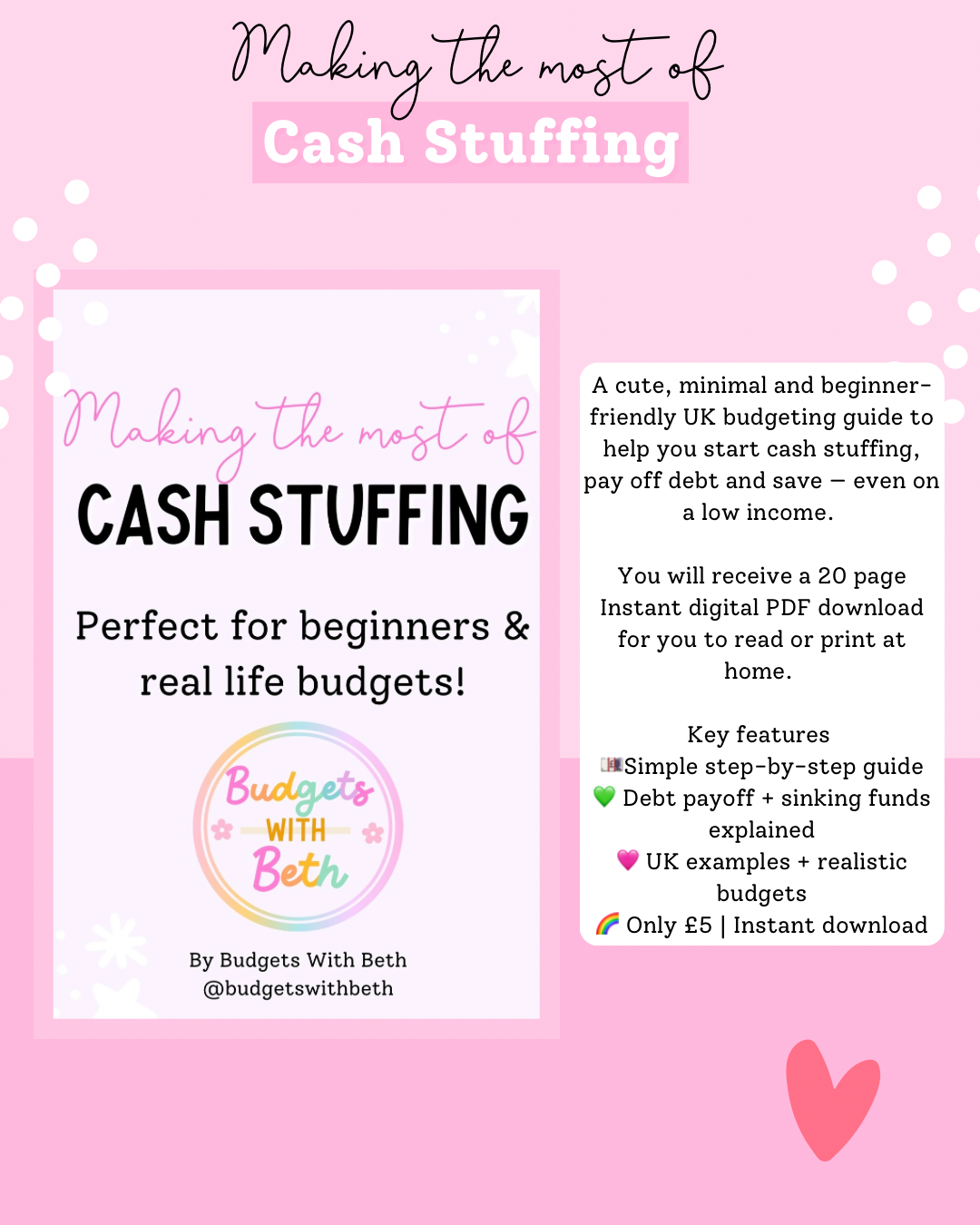 Making the most of Cash Stuffing!