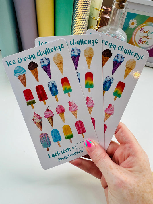 ICE CREAM SAVINGS Challenge Fund Tracker