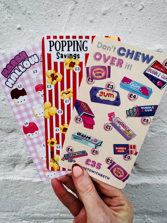 Mini Saver Savings  - Laminated Cash Wallet Tracker | Low Budget | Cash Envelope | Savings | Challenge | Cash Stuffing