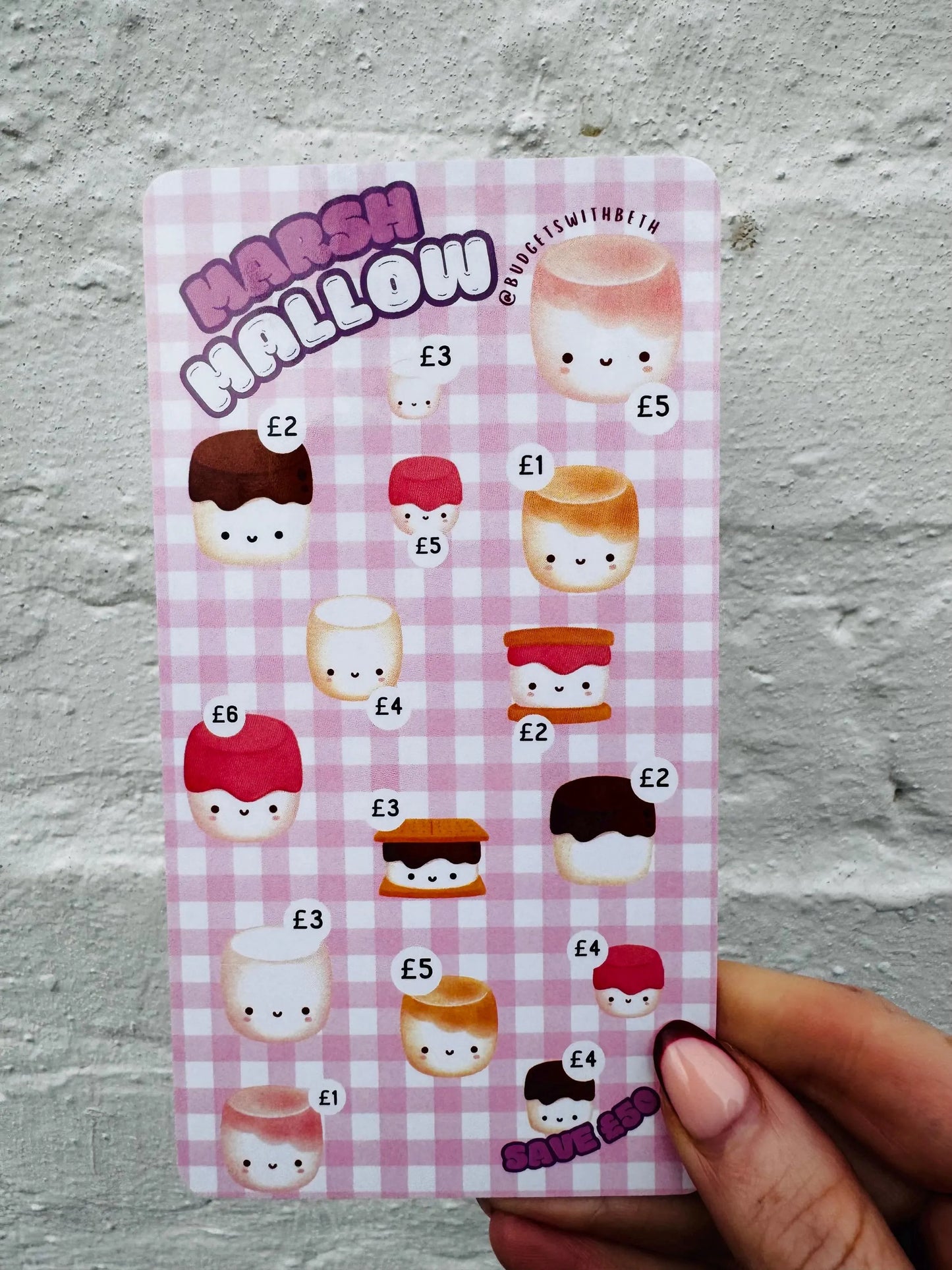 Mini Saver Savings  - Laminated Cash Wallet Tracker | Low Budget | Cash Envelope | Savings | Challenge | Cash Stuffing