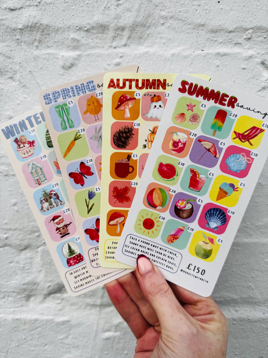 SEASONAL CHALLENGES - Laminated Cash Wallet Tracker