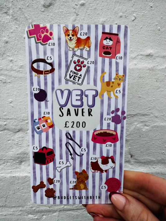 Vet Saver Challenge – Laminated Cash Envelope Tracker