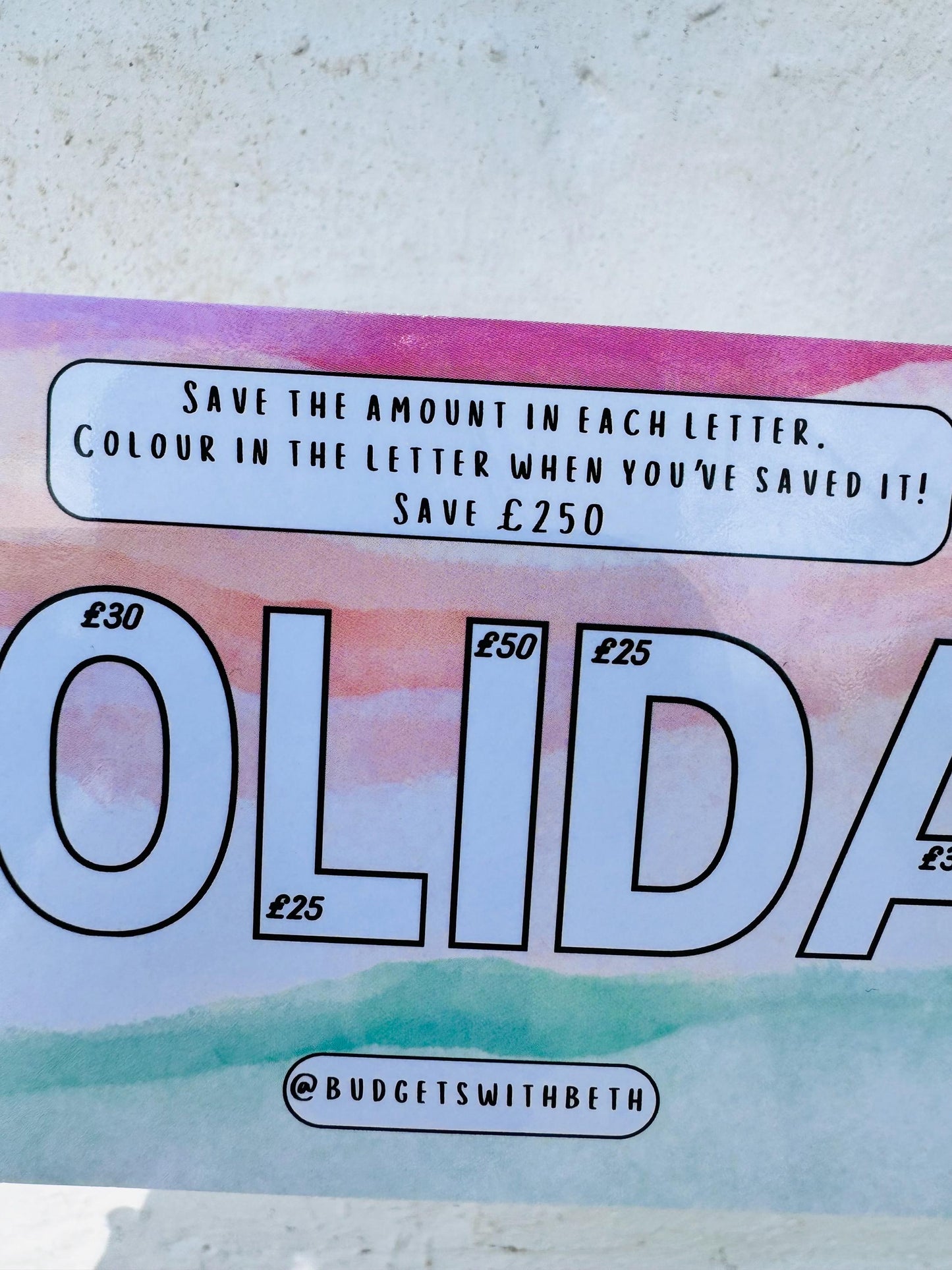 Holiday Saver Challenge Tracker